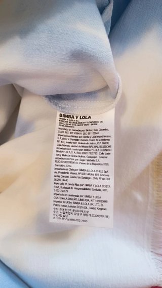 Vestido BIMBA Y LOLA t.S amplia nuevo