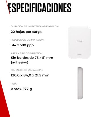 Canon impresora instantánea compacta sin tinta