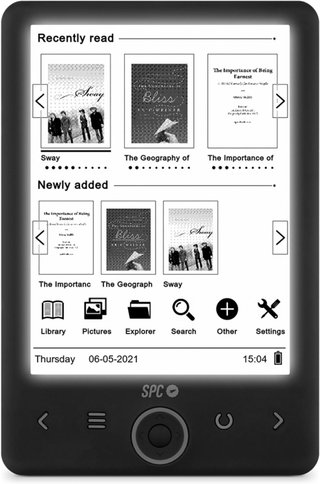 SPC ebook ligero retroiluminado portátil lectura