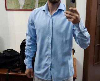 Camicia DAN JOHN azzurra