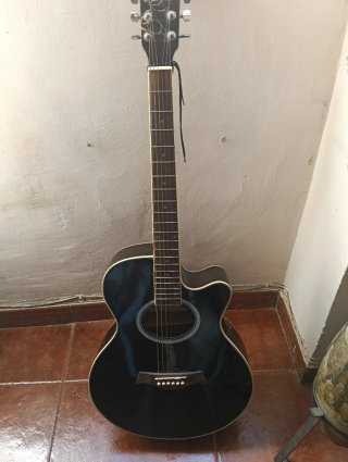 Guitarra Electro-Acústica Academy Negra