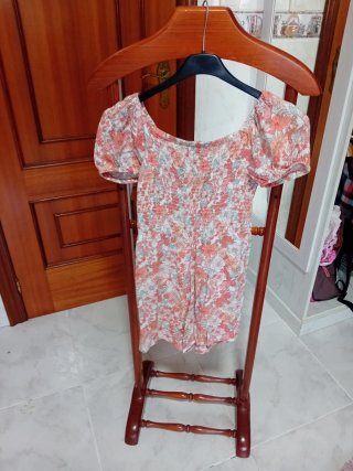 Mono corto floral niña