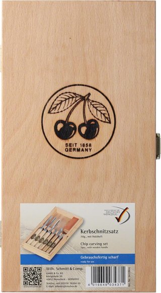 Kirschen cinceles tallado acero carbono madera