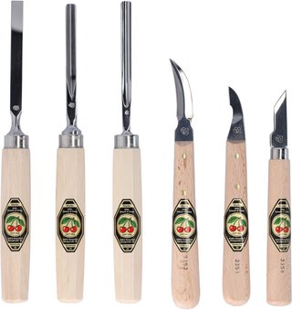 Kirschen cinceles tallado acero carbono madera