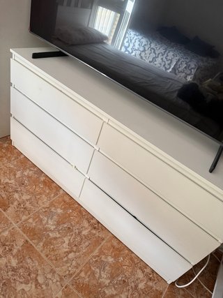 Cómoda 6 cajones blanca