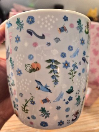 Juego taza y posavasos Cenicienta
