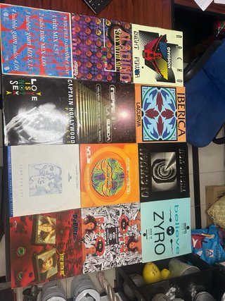Coleccion de discos de vinilo años 80 y 90