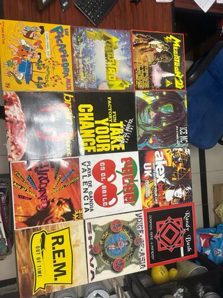 Coleccion de discos de vinilo años 80 y 90
