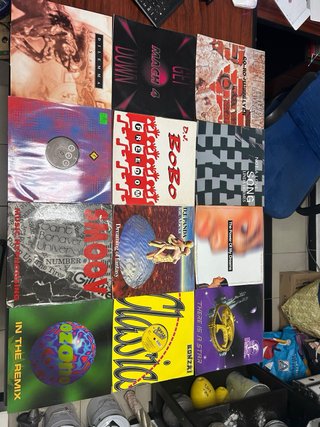 Coleccion de discos de vinilo años 80 y 90