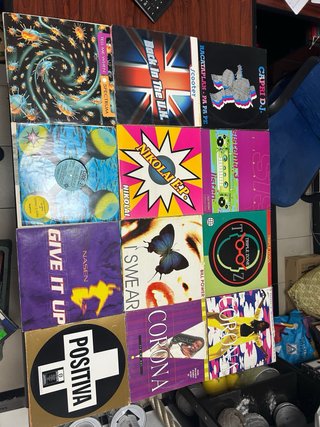 Coleccion de discos de vinilo años 80 y 90
