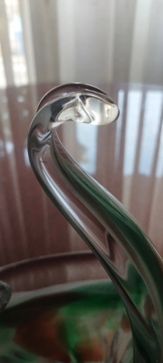 Centrotavola in vetro di Murano vintage con design modernista anni '70