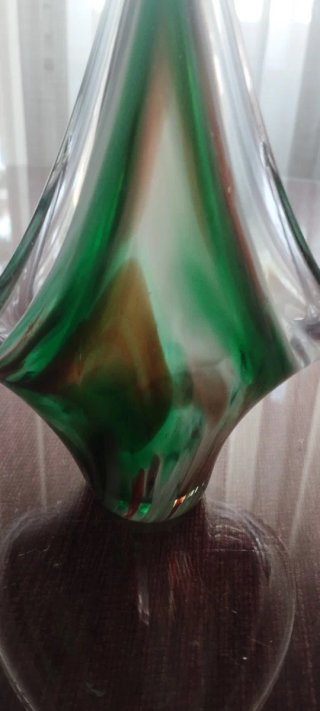 Centrotavola in vetro di Murano vintage con design modernista anni '70