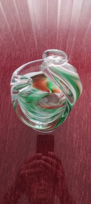 Centrotavola in vetro di Murano vintage con design modernista anni '70