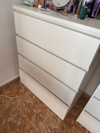 Cómoda 4 cajones blanca