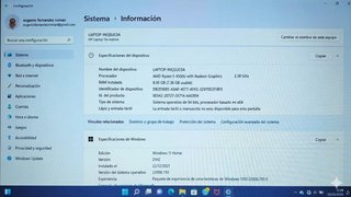HP 15S-EQ1087NS AMD RYZEN 5 4500U 256GB SSD 8GB