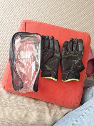 Guantes Moto Niñ@ Negro/Verde talla S.