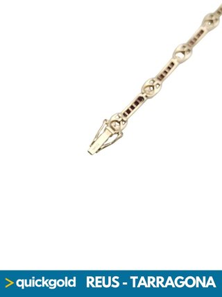 040-05-00497 PULSERA ORO 18K ALTERNA LUNA 19.20CM