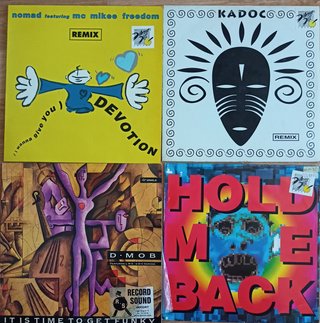 Lote 6 Vinilos Maxis Dance House Techno Retro ​