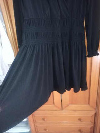 Vestido Mango Negro Talla M
