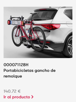 Portabicicletas bola Gancho Remolque