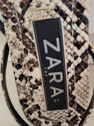 Sandalias Zara Animal Print Talla 37
