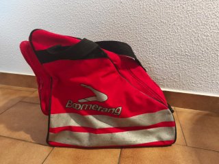 Patines Boomerang Blancos con Cordones Naranjas