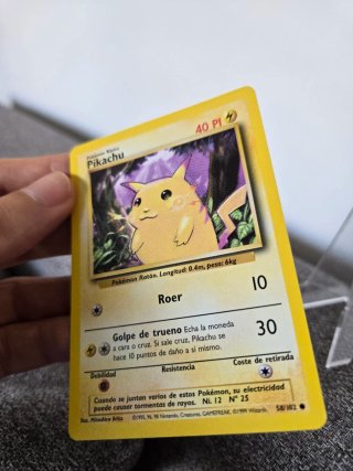 Pikachu Base Set Español 40 HP