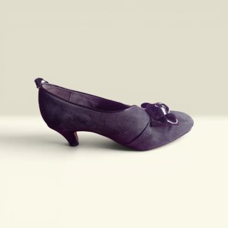 Zapatos fiesta Zany negros de ante.
