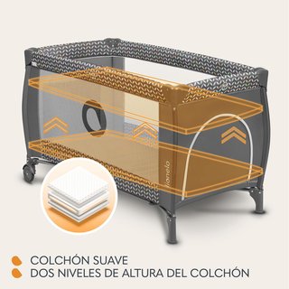 Lionelo cuna viaje bebé mosquitero ajustable