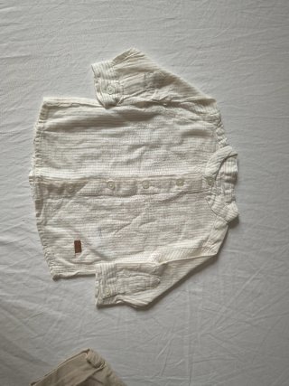 Conjunto Ropa Bebé Camisa Rayas y Pantalón Pana