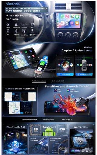 NUEVO! (130€) Radio Coche Android 2G+64G Suzuki