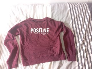 Sudadera In Extenso granate talla XS