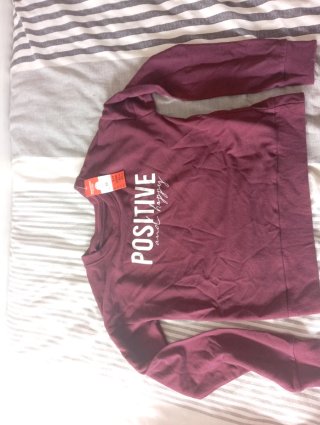 Sudadera In Extenso granate talla XS