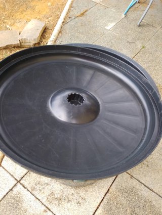 Cubo basura industrial negro