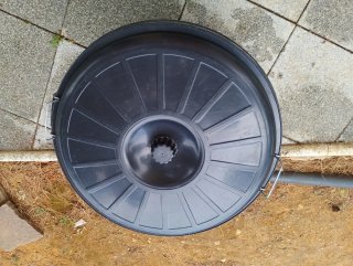 Cubo basura industrial negro