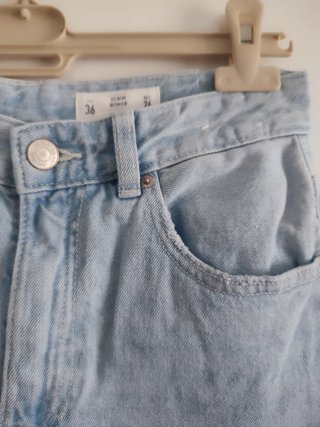 Pantalón vaquero Lefties recto azul