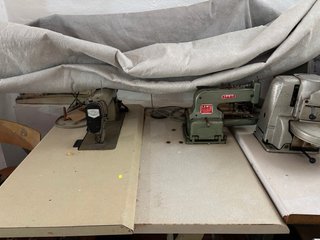 Lote de máquinas de coser industriales