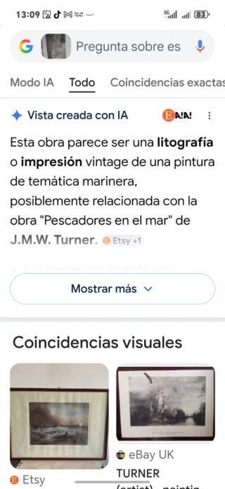 Serigrafía náutica J. M. W. Turner