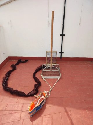 Rastrillo de coquinas red cernidor palo y arnes