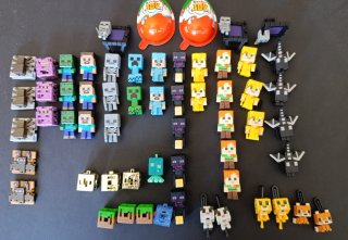 Figuras Minecraft de Kinder Joy