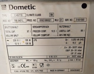 Nevera Dometic Trivalente