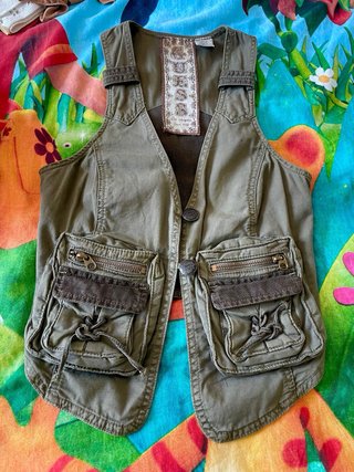 Chaleco Guess Verde Talla XS