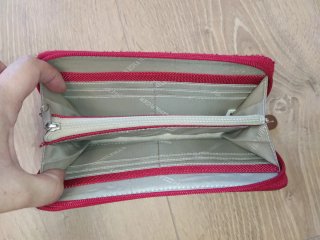 Cartera Tommy Hilfiger Roja y Marrón