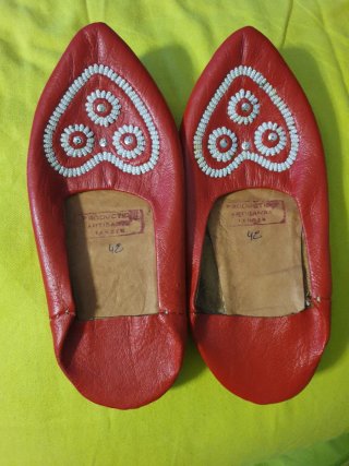 Babuccia marocchina rossa