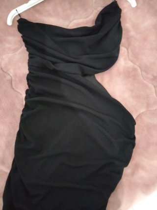 Vestito donna nero taglia elegante