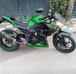 Kawasaki Z300 Naked Verde/Negra