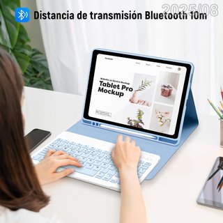 LIELAX Funda Teclado Samsung Galaxy S6 Lite ESP Ñ