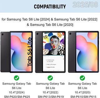 LIELAX Funda Teclado Samsung Galaxy S6 Lite ESP Ñ