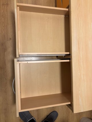 Cama individual con cajones de madera