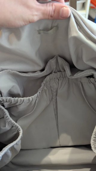 Bolsa de bebé color beige
